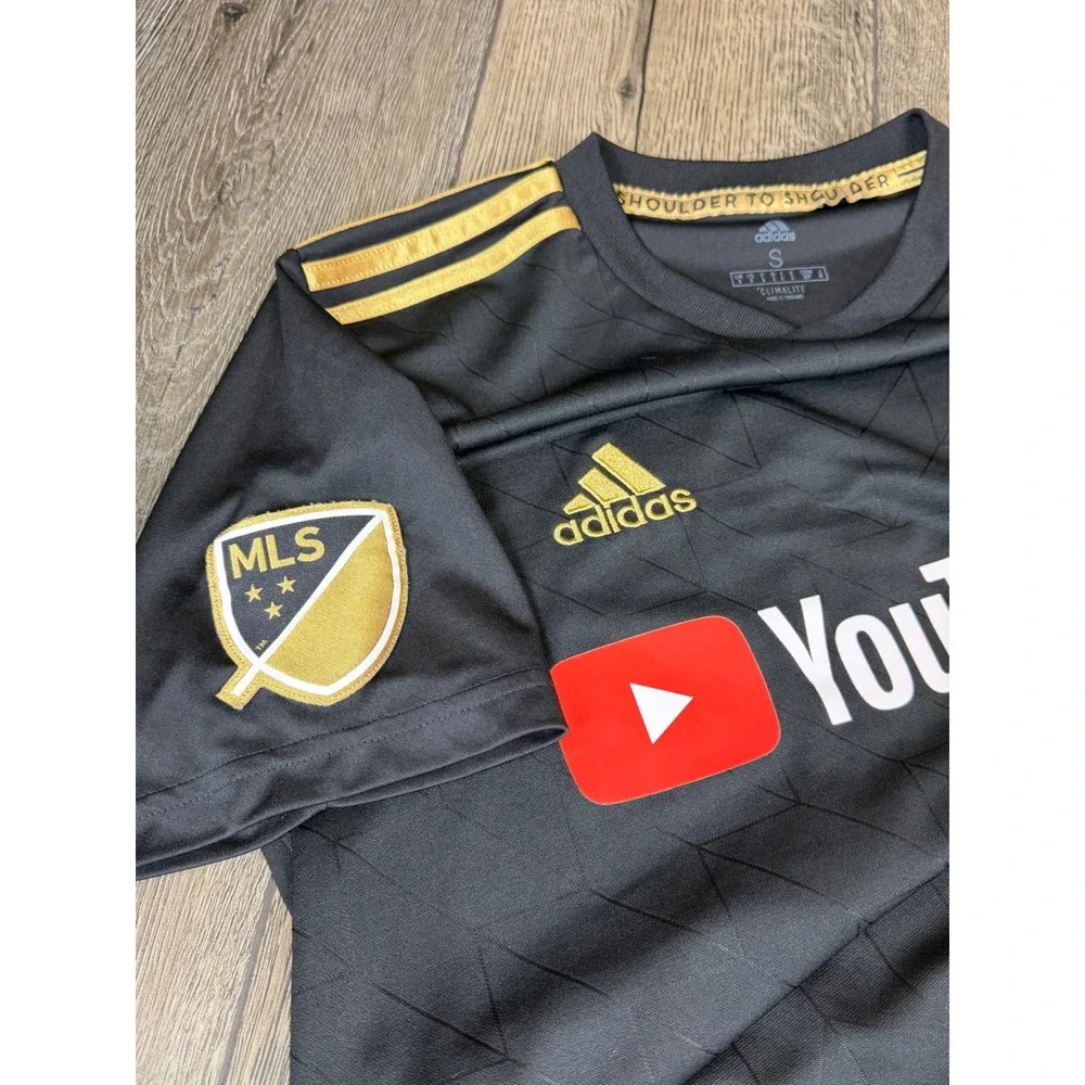Adidas LAFC Home Jersey Los Angeles Football Club Black Gold Small Soccer MLS